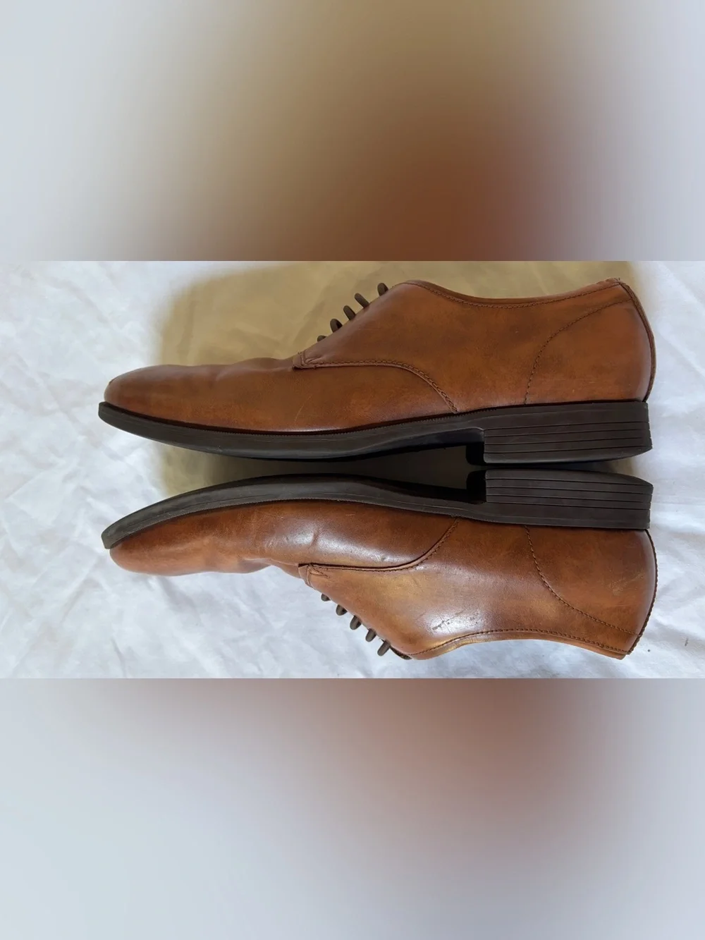 Cole Haan Men’s 8 M Brown Leather Cap Toe Oxford Dress Shoes C13139